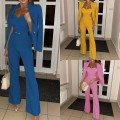 Fall new fashion long-sleeved small suit pants jumpsuit suit two-piece set Fall new fashion long-sleeved small suit pants jumpsuit suit two-piece set