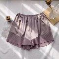 Pants anti-glare female summer can be worn outside the thin section of breathable loose ice silk bottoms shorts ruffled lace does not roll edge