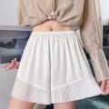 Pants anti-glare female summer can be worn outside the thin section of breathable loose ice silk bottoms shorts ruffled lace does not roll edge