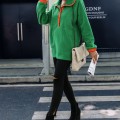 Women's medium to long loose long sleeved lapel, color blocked breasted fleece pullover, plush hoodie