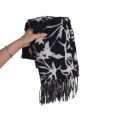 Autumn and winter imitation cashmere tassel floral scarf ladies fashion temperament shawl senior sense of female scarf wholesale Autumn and winter imitation cashmere tassel floral scarf ladies fashion temperament shawl senior sense of female scarf wholesale