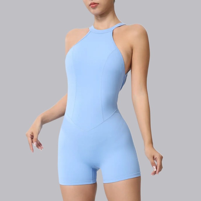 New tight sports quick dry jumpsuit peach butt outdoor running fitness jumpsuit backless one-piece yoga clothing New tight sports quick dry jumpsuit peach butt outdoor running fitness jumpsuit backless one-piece yoga clothing
