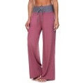 Summer new high-waisted drawstring straight sports pants loose yoga pants side pockets casual wide-legged pants Summer new high-waisted drawstring straight sports pants loose yoga pants side pockets casual wide-legged pants