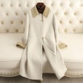 Fall and winter new double-sided tweed cashmere coat women in long fashion loose wool tweed jacket Fall and winter new double-sided tweed cashmere coat women in long fashion loose wool tweed jacket