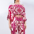 Fall new European and American women's temperament commuter printing long-sleeved strapless fashion suit female