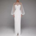 Spring and summer new women's long dress sexy halter pearl long-sleeved even Spring and summer new women's long dress sexy halter pearl long-sleeved even