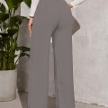 New spring, autumn and summer female solid color high waist draping comfortable casual Slim through New spring, autumn and summer female solid color high waist draping comfortable casual Slim through