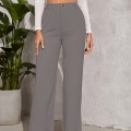 New spring, autumn and summer female solid color high waist draping comfortable casual Slim through New spring, autumn and summer female solid color high waist draping comfortable casual Slim through