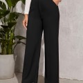 New spring, autumn and summer female solid color high waist draping comfortable casual Slim through New spring, autumn and summer female solid color high waist draping comfortable casual Slim through