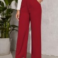 New spring, autumn and summer female solid color high waist draping comfortable casual Slim through New spring, autumn and summer female solid color high waist draping comfortable casual Slim through