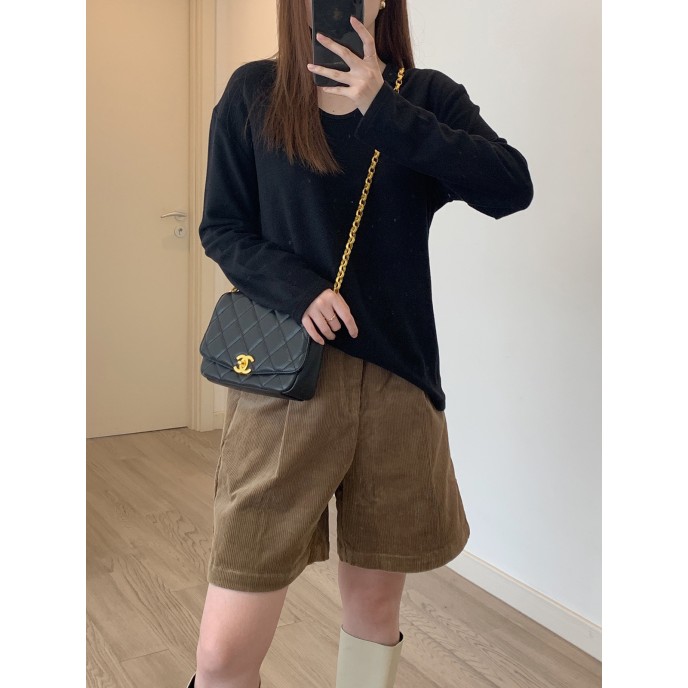 High-waisted retro corduroy boot pants women's fall and winter loose A-line wide-leg casual Chinese pants five-minute shorts High-waisted retro corduroy boot pants women's fall and winter loose A-line wide-leg casual Chinese pants five-minute shorts