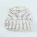 Wool knit cap women's versatile warm fall and winter gradient flap wool cap cold cap