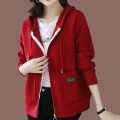 [Special Offers] Hooded sweater cardigan jacket for women's autumn wear 2025 new style fashionable outer zipper hooded knitted sweater top