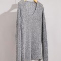 [New Product Launch] Cashmere sweater with crystal inlay for women, loose V-neck versatile base shirt, long sleeved sweater, autumn and winter coat