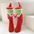 Big red magnetic Christmas hand socks female couple New Year long tube cotton Big red magnetic Christmas hand socks female couple New Year long tube cotton