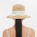 Hand-woven solid crocheted straw hat summer outdoor sun protection foldable sun hat leisure beach fisherman's hat Hand-woven solid crocheted straw hat summer outdoor sun protection foldable sun hat leisure beach fisherman's hat
