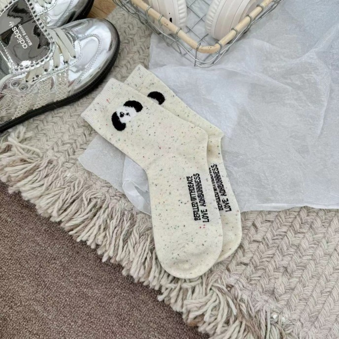 Autumn and winter cartoon flocking socks cute college style Autumn and winter cartoon flocking socks cute college style