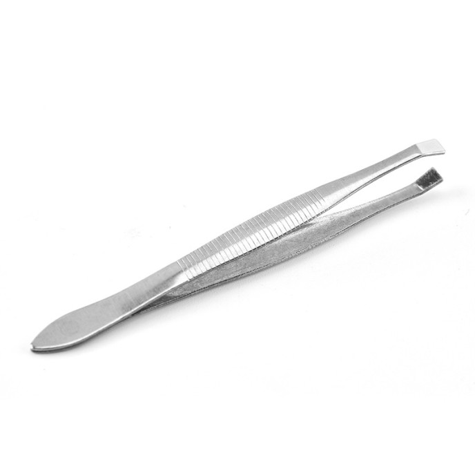 Stainless steel oblique half-gold eyebrow clip Eyebrow tweezers hair trimmer Eyebrow clip