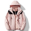 Outdoor assault suit, women's three in one detachable jacket, autumn and winter plush and thick windproof mountaineering suit