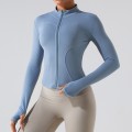 New zippered long sleeved yoga jacket, quick drying and slimming yoga suit, women's running, fitness and sports top New zippered long sleeved yoga jacket, quick drying and slimming yoga suit, women's running, fitness and sports top
