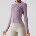 New zippered long sleeved yoga jacket, quick drying and slimming yoga suit, women's running, fitness and sports top New zippered long sleeved yoga jacket, quick drying and slimming yoga suit, women's running, fitness and sports top