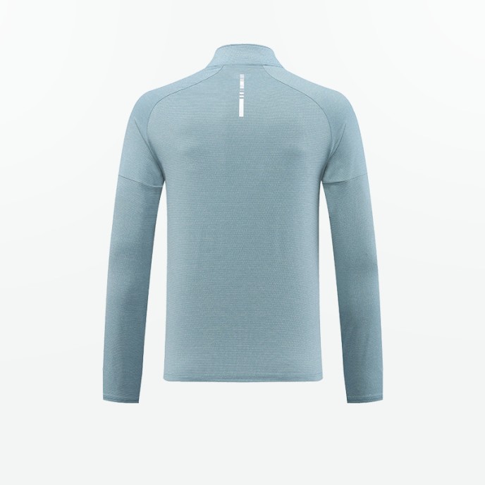 Men's long sleeved quick drying clothes, outdoor fitness training clothes, high elasticity semi open zipper sports T-shirt, running shirt Men's long sleeved quick drying clothes, outdoor fitness training clothes, high elasticity semi open zipper sports T-shirt, running shirt
