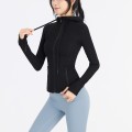Autumn/Winter Yoga Suit Women's Hooded Jacket Sports Quick Drying Coat Slim Fit Long sleeved Sports Suit Top Equipment Fitness Suit Autumn/Winter Yoga Suit Women's Hooded Jacket Sports Quick Drying Coat Slim Fit Long sleeved Sports Suit Top Equipment Fitness Suit