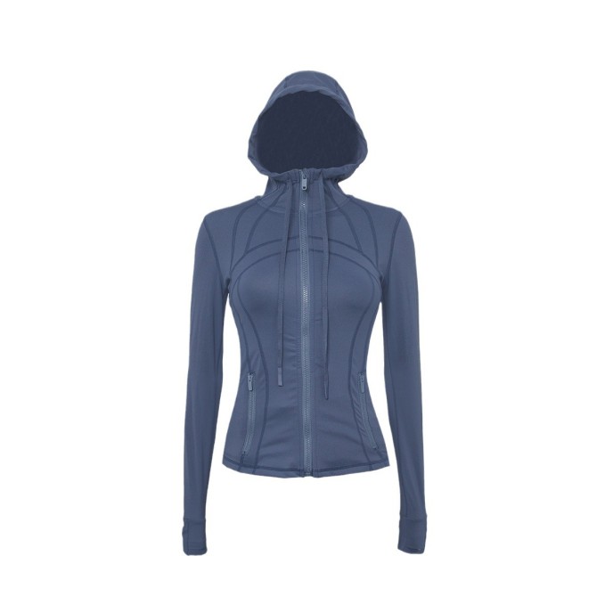 Autumn/Winter Yoga Suit Women's Hooded Jacket Sports Quick Drying Coat Slim Fit Long sleeved Sports Suit Top Equipment Fitness Suit Autumn/Winter Yoga Suit Women's Hooded Jacket Sports Quick Drying Coat Slim Fit Long sleeved Sports Suit Top Equipment Fitness Suit