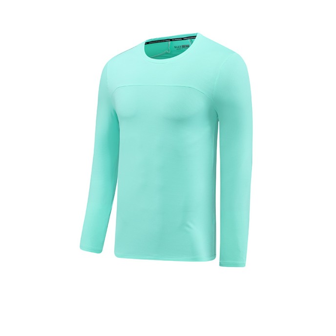 Quick drying clothes, long sleeved T-shirts, men's training clothes, fitness running sports tops, moisture wicking and sweat wicking outdoor base shirts