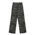 American style jeans, women's spicy girl retro hiphop camouflage workwear pants, women's summer hip-hop loose straight casual pants American style jeans, women's spicy girl retro hiphop camouflage workwear pants, women's summer hip-hop loose straight casual pants
