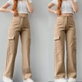 2025 new versatile casual pants mid-waist three-dimensional pockets pants waisted workers Dress Pants 2025 new versatile casual pants mid-waist three-dimensional pockets pants waisted workers Dress Pants