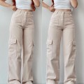 2025 new versatile casual pants mid-waist three-dimensional pockets pants waisted workers Dress Pants 2025 new versatile casual pants mid-waist three-dimensional pockets pants waisted workers Dress Pants