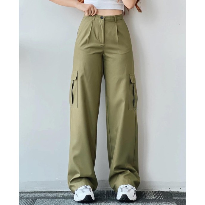 2025 new versatile casual pants mid-waist three-dimensional pockets pants waisted workers Dress Pants 2025 new versatile casual pants mid-waist three-dimensional pockets pants waisted workers Dress Pants