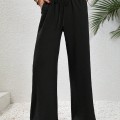 2025 Women's Autumn New Loose Versatile Solid Color Drag Floor Wide Leg Pants Casual Pants 2025 Women's Autumn New Loose Versatile Solid Color Drag Floor Wide Leg Pants Casual Pants