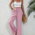 2025 Women's Autumn New Loose Versatile Solid Color Drag Floor Wide Leg Pants Casual Pants 2025 Women's Autumn New Loose Versatile Solid Color Drag Floor Wide Leg Pants Casual Pants