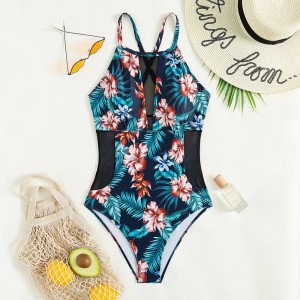 Print One Piece Large Size Swimwear Plus Size