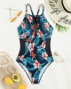 Print One Piece Large Size Swimwear Plus Size