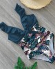 One Piece Swimsuit Ruffle  Swimwear Women Monokini Bodysuit