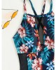 Print One Piece Large Size Swimwear Plus Size