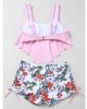 Summer Ruffles Swimsuits Tankini Sets Swimwear Sports Beach Wear