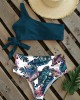 Bikinis One Shoulder Swimwear High Waist Bathing Suits