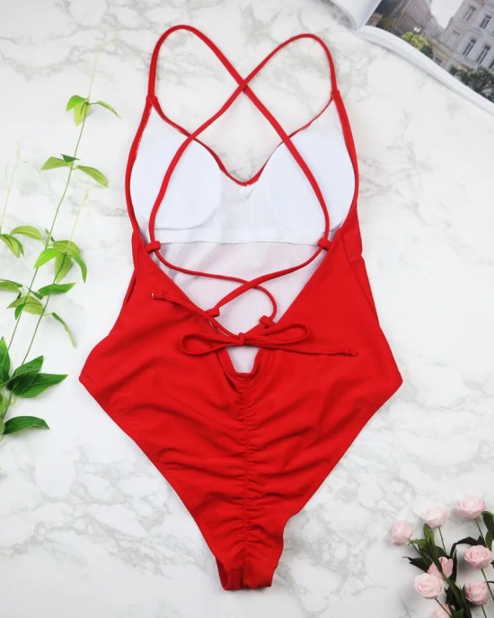 One Piece Swimsuit Women Swimwear Push Up Monokini