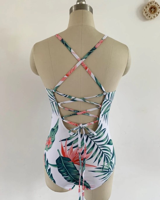 Simple Summer Swimwear Printed Beach Style