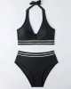 Bikini Halter High Waist Swimsuit Female Swimwear