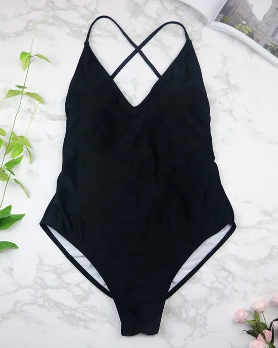 One Piece Swimsuit Women Swimwear Push Up Monokini