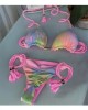 Bikini Zebra Print Two Pieces Swimsuit Thong Bikini Set