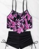 Print Swimwear Tankini Sets Women's Swimsuit Push Up