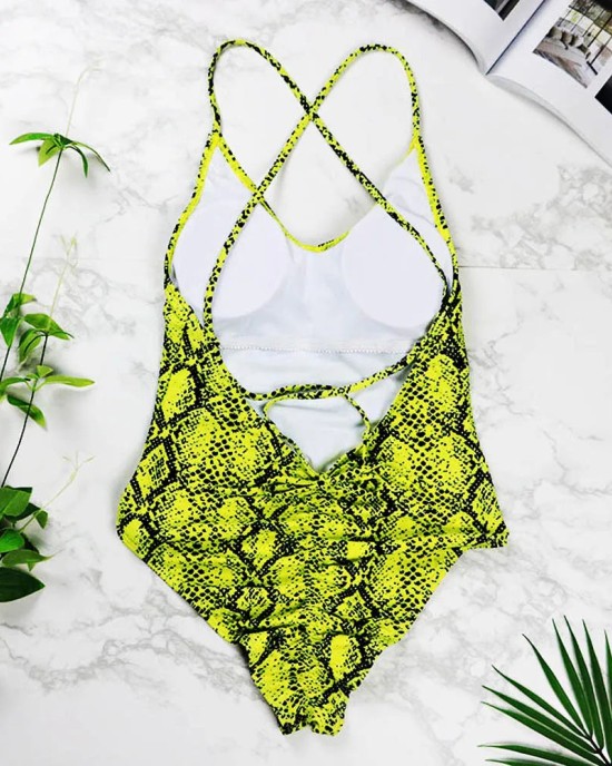 One Piece Swimsuit Women Swimwear Push Up Monokini