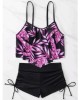 Print Swimwear Tankini Sets Women's Swimsuit Push Up