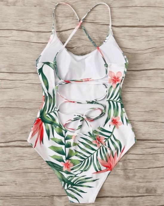 Simple Summer Swimwear Printed Beach Style